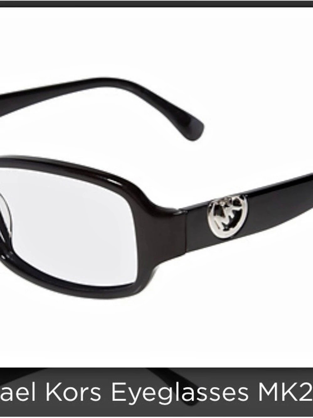 Michael Kors Black & Silver Eyeglasses NEW